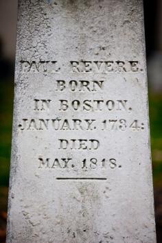 Paul Revere -- Old Granary Burying Ground, Boston, Massachusetts   . . . .   ღTrish W ~ www.pinterest.com...  . . . .  #cemetery #headstone #tombstone