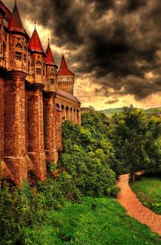 Hunyad castle, Transylvania, Romania  Stories say that Vlad Tepes, the person that inspired the Dracula character, was imprisoned here for 7 years after being deposed in 1462.