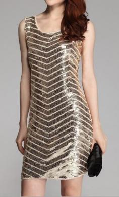 Sequined Beaded Dress