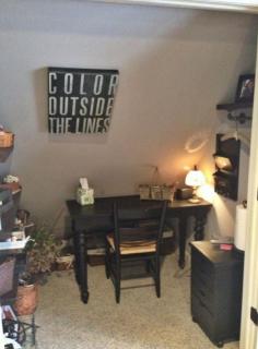 Craft room, closet office