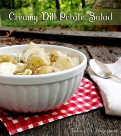 Creamy Dill Potato Salad | Taking On Magazines | www.takingonmagaz... | Hello summer. Hello picnic season. Hello delicious, fresh potato salad.