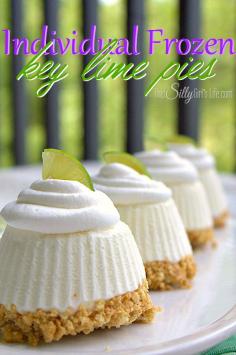 Individual Frozen Key Lime Pies - This Silly Girl's Life