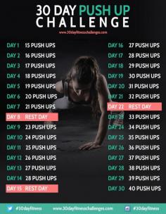 30 Day Push Up Challenge Fitness Workout - 30 Day Fitness Challenges, and no ridiculous numbers, I think I got this!