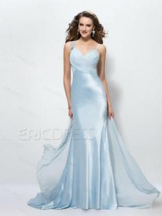 Fashion Elegant Straps Trumpet/Mermaid Floor Length Evening Dress Elegant Evening Dresses- ericdress.com 10889312