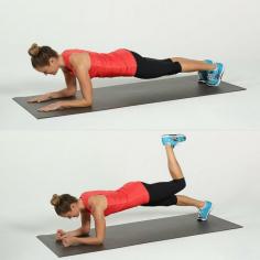Help lift that booty (and tone your core) with this elbow plank variation.