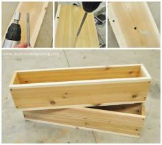 Def making flower boxes for the shed! jessicaNdesigns: DIY Window Flower Boxes.