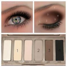 natural look for everyday using the NAKED Basic palette by Urban Decay.