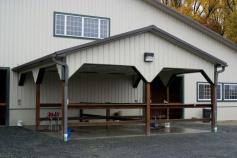 This area provided a lot of extra wash space outside the building, when the number of horses at the barn reaches its peak in the summertime.