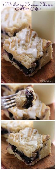 Blueberry Cream Cheese Coffee Cake from @Julie Evink | Julie's Eats & Treats