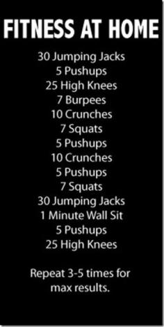 No Excuse Home Workout
