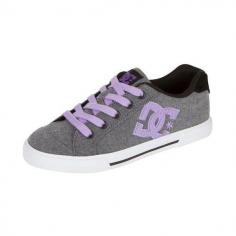 DC SHOES Womens Chelsea Black Lavender at Robertwayne.com