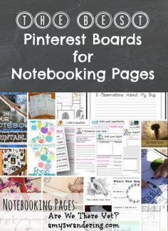 The Best Pinterest Boards for Notebooking Pages