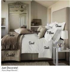 How to layer bedding Pottery Barn style