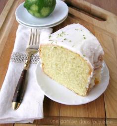 une gamine dans la cuisine: Lime Chiffon Cake
