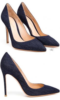 Gianvito Rossi ● Blue Denim Pumps