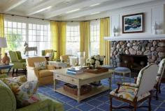 beach style living room by Tom Stringer Design Partners