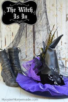 DIY Witch Costumes : DIY Decorated Witches Hat