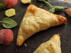 Home Skillet - Cooking Blog: Peach, Basil, Ginger, and Brie Puffs