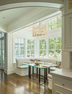 Oversized breakfast nook.