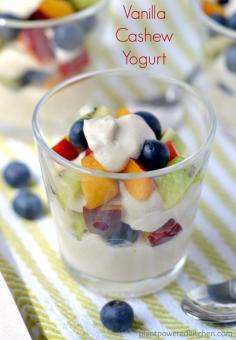 Vanilla Cashew Yogurt via @Dreena Burton, Plant-Powered Kitchen - plant-powered kitchen - #vegan #dairyfree #soyfree #glutenfree