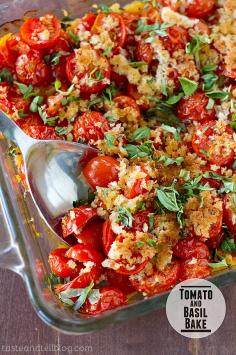 Tomato and Basil Bake | www.tasteandtellb...