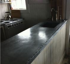 Zinc counter top