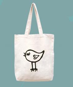 Bird--canvas tote bag