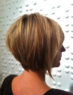 Tapered Bob Haircuts: Ombre Short Hair | Popular Haircuts. Love this bob cut! I can never make up my mind of I want short or long hair or straight or curly hair I'm always changing it