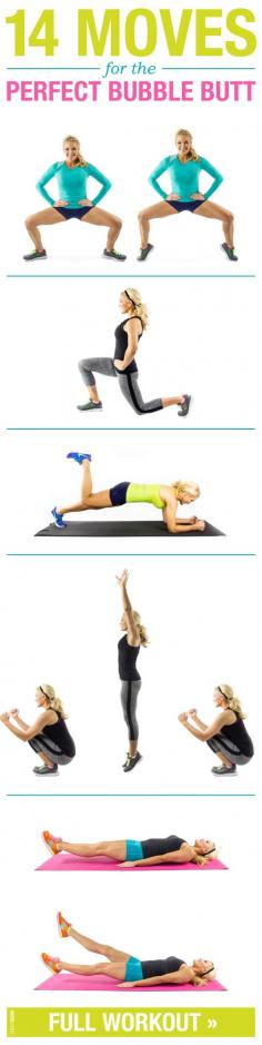 Get the perfect BUBBLE BUTT with these moves.