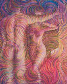 Lovers Energy Painting - The excitement and anticipation just prior to first touch.    This metaphysically enhanced image brings to you the energy of new love, that moment just before lovers first touch when the air around them seems to be electrically charged.