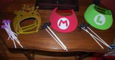 Mario birthday party favors