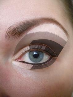 How to apply eyeshadow - this is the best diagram I have seen yet.