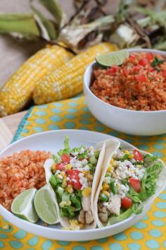 Grilled Lime Chicken Tacos with Corn Salsa #WhatAGrillWants