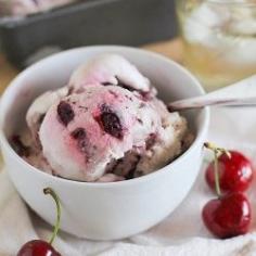 Roasted Cherry Ice Cream Recipe