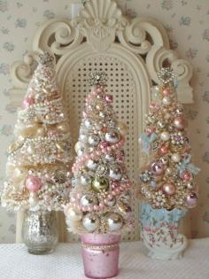Fabylous sparkly mini-trees! I have to do this