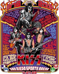 Retro KISS Concert Poster by Mel Marcelo #illustration #retro #poster