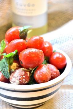 Sweet Mint Cherry Tomatoes #glutenfree