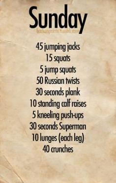 daily workouts