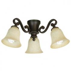 Craftmade LK35CFL - Fan Three-Light Kit Fan Light Kit: LK35CFL-AG Fan Light Kit Aged Bronze #LK35CFL-AG Finish: Aged Bronze, Light Bulb: (3)13w Spiral Med CFL, Dimensions: Width: 14.5 - Height: 8.25 Fan Three-Light Kit Antique scavo glass Fan Three-Light Kit Antique scavo glass Voltage: 120VMaterials: Disclaimer: Save 10% on Indoor Lighting by Craftmade and Jeremiah with the Coupon Code: INDOOR10 - Blowout Deals