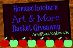 Great Peace Academy: Back to School Homeschooler's Art & More Basket