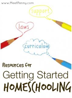 Extensive list of resources for when you are getting started homeschooling. Includes a link up of homeschool blogs.