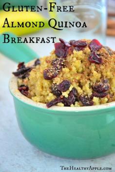 Gluten-Free Almond Quinoa Breakfast #glutenfree