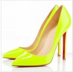 Thin Heel Pointed Loyal Blue Women's Pumps High Heels Red Bottom Vintage Sexy Shoes for Women  #Yellowpumps,#heels.#redbottoms