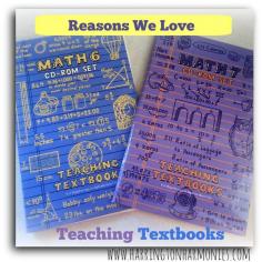 Teaching Textbooks works very well for us and here are the reasons why we love using it. | Harrington Harmonies #homeschool #math
