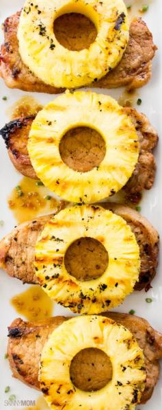 skinny pineapple teriyaki pork chops recipe.