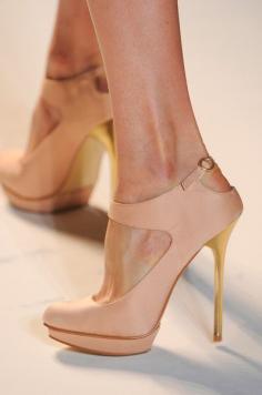 Every girl needs a nude shoe, it makes the legs look longer. ~Lela Rose Spring 2013