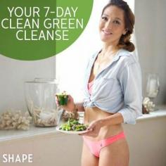 1-Week Food and Drink Cleanse - Healthy Meal Plan: Green Smoothie and Clean Eating Diet - Shape Magazine