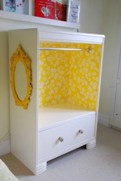 This will possibly come in handy with my recently broken dresser. And my love of all things that can turn into costume closets. (You never know when a gal might need to play dress-up.) (DIY Dresser to Closet by Rambling Renovators) bestoffates