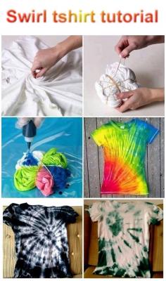 Swirl tshirt tutorial - basic, crafts, DIY, handmade, Hobby, Home, Tutorial