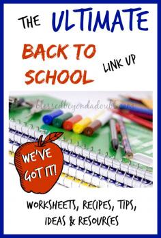 Awesome back to school tips and resources! Check the out!